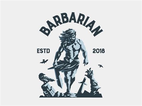 Barbarian in 2021 | Logo character, Sports logo design, Barbarian