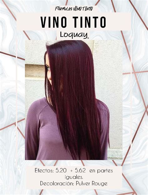 Fórmulas Vino Tinto | Tinte para el Cabello - Tips y Tendencias