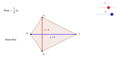 Area of a Kite Practice – GeoGebra