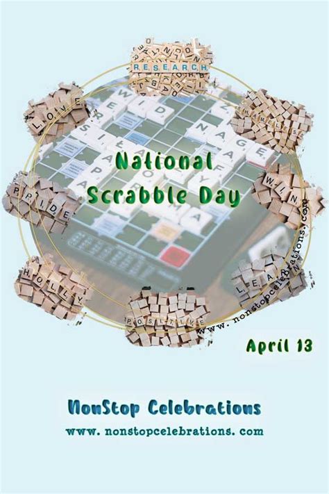 Celebrate National Scrabble Day April 13 | NonStop Celebrations