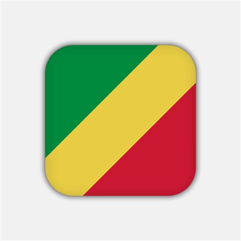 Republic of the Congo flag, official colors. Vector illustration ...