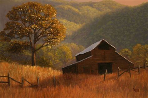 Old mountain barn ♥ | Barn painting, Barn art, Farm art