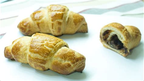 Puff pastry Chocolate Croissants - YouTube