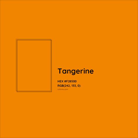 About Tangerine - Color codes, similar colors and paints - colorxs.com