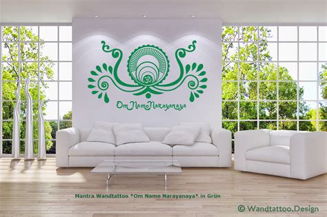 Wandtattoo Om Namo Narayanaya das Mantra für den Frieden | Wandtattoo ...