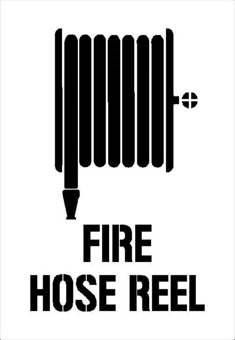 Fire Hose Reel Symbol Stencil | Stencils Australia