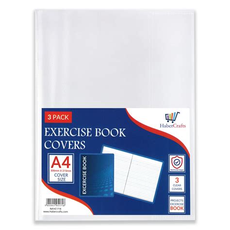 Compare a4 book cover plastic exercise book covers clear school notebook protector cover film ...