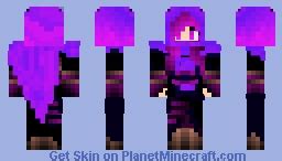 Purple Girl Assasin Minecraft Skin