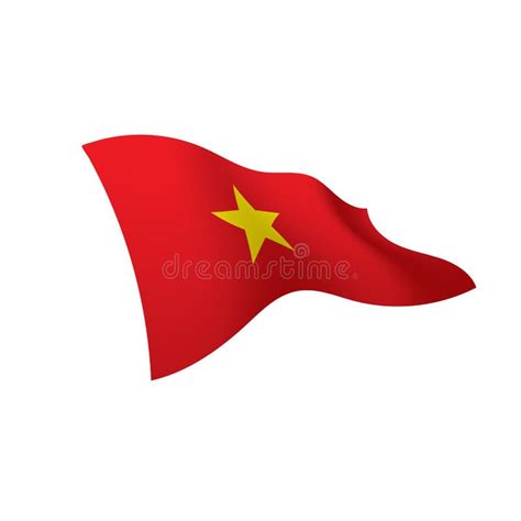 Vietnam Flag, Vector Illustration Stock Vector - Illustration of ...