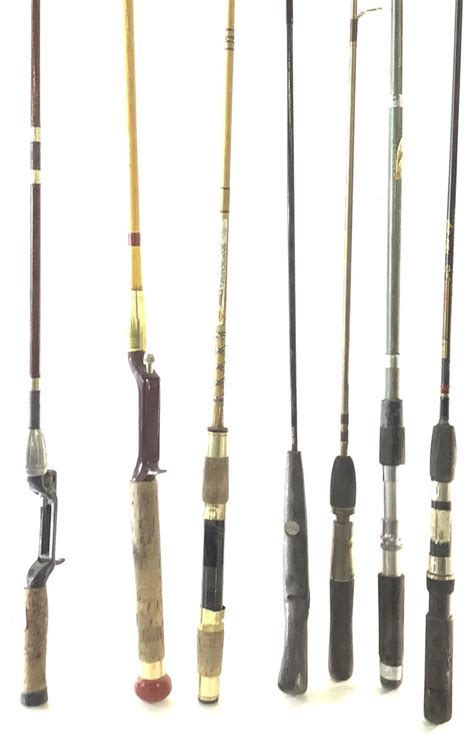 Lot - (7) Assorted Fishing Rods, Zebco, Sportscastle