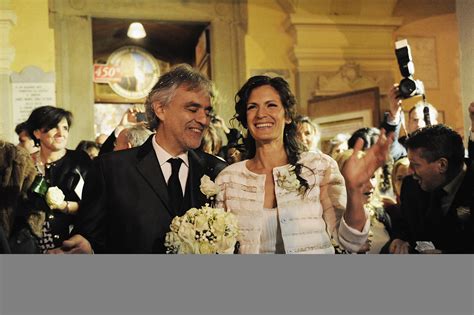 Andrea Bocelli got married to his manager and it was just lovely ...