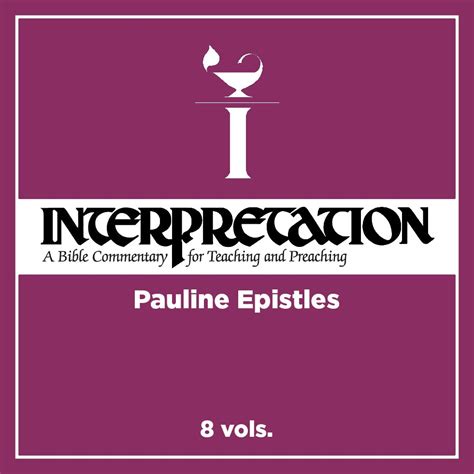 Pauline Epistles, 8 vols. (Interpretation |INT) - Verbum