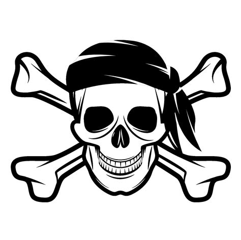 Pirate Skull SVG - Etsy