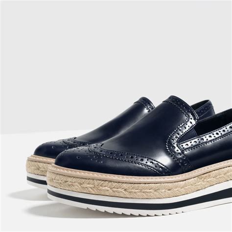 Zara Flat Platform Shoes in Blue for Men | Lyst