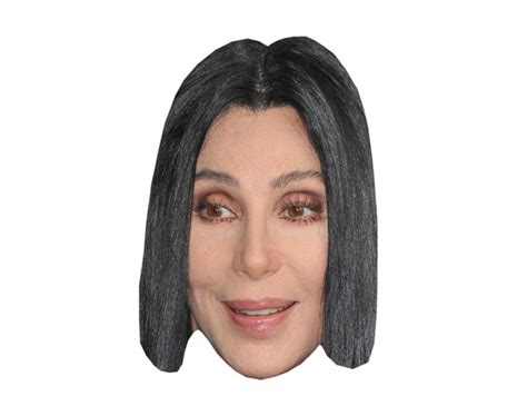 Cher VIP Celebrity Cardboard Cutout Face Mask