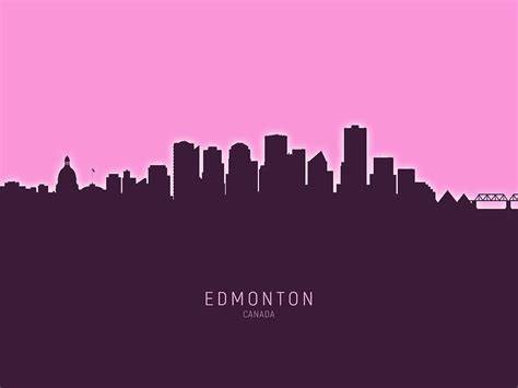 Edmonton Canada Skyline Photograph by Michael Tompsett - Pixels