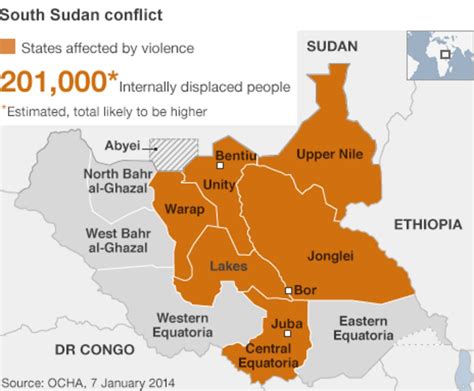 South Sudan's army advances on rebels in Bentiu and Bor - BBC News