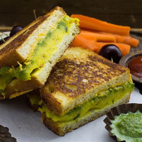 Potato Sandwiches: Masala Cheese Toast Sandwich - Indiaphile