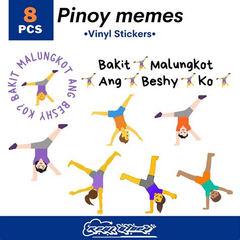 Bakit Malungkot Ang Beshy Ko? Sticker Pinoy Statement / Memes Sticker Pack Vinyl Stickers ...