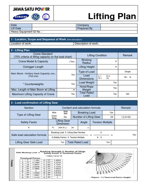 Lifting Plan | PDF | Crane (Machine) | Mechanical Engineering