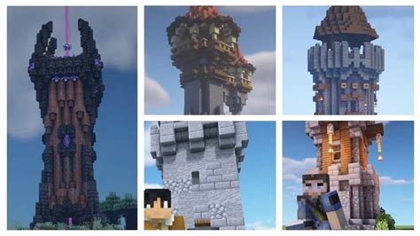 15 Best Minecraft Tower Blueprints To Try in 2023 (2023)