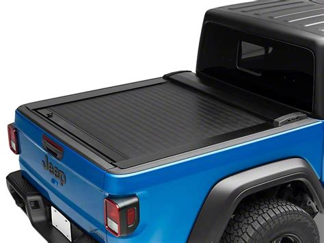 Pace Edwards Jeep Gladiator JackRabbit Retractable Bed Cover; Gloss Black JRJA36A67 (20-23 Jeep ...