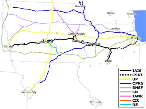 Iowa Interstate Railroad Map - Draw A Topographic Map