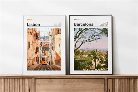 Personalised Minimalist Travel Poster | Lisbon By Millistrations