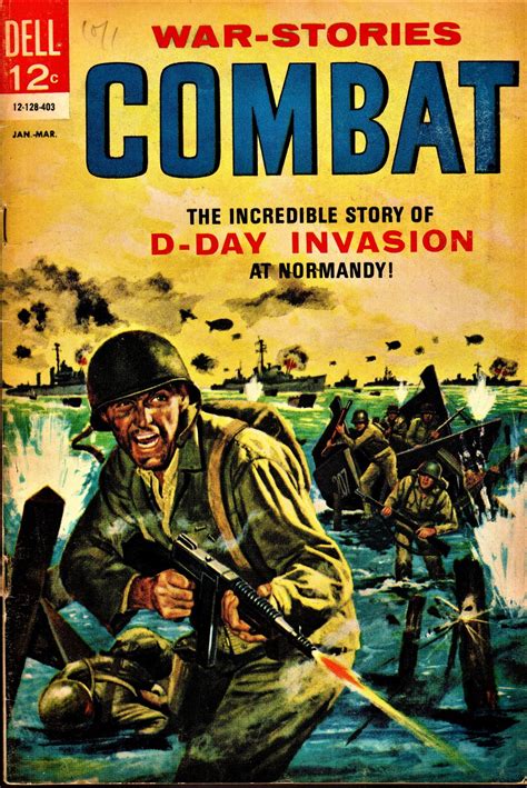 Dell Comic #11, Combat War-Stories, D-Day Invasion, (1964) - War