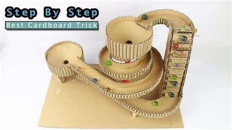 Non Stop MARBLE RUN AND LIFTING CARDBOARD GAME | Best DIY Projects ...
