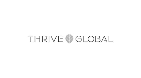 Thrive Global Logo PNG grayscale | Student Debt Warriors