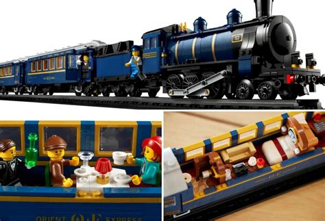 Journey back in time with the Lego Orient Express Train Set. Its retractable roofs reveal ...