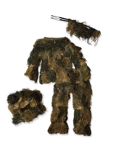 Kids Woodland Camo 5 Piece Ghillie Suit - GhillieSuitShop – ghilliesuitshop