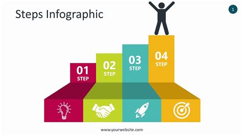 Steps Infographic - Animated PowerPoint Template - YouTube