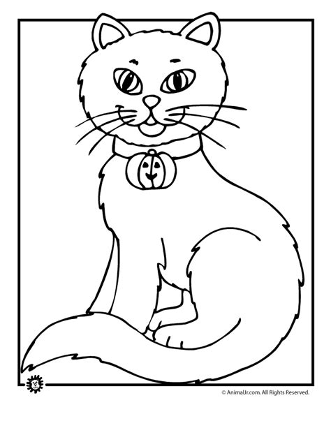 Pete The Cat Halloween Coloring Page - Coloring Home