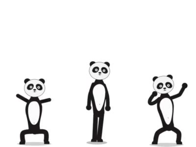 Dancing pandas by Mykola Mokrenskyi on Dribbble