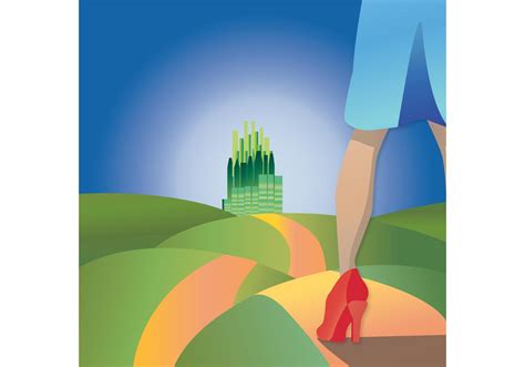 Yellow Brick Road Wallpaper 84410 Vector Art at Vecteezy