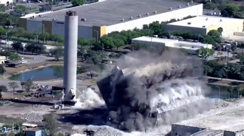 Demolition crews implode building to remove incinerator in Deerfield ...