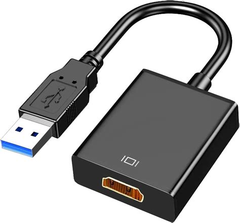 Adaptateur USB vers HDMI, USB 3.0/2.0 vers HDMI - Convertisseur vidéo multi-écrans - PC portable ...