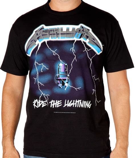 Metallica Ride the Lightning T-Shirt | Shirts, Metallica shirt, Ride the lightning