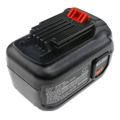 Black & Decker 60V MAX Blower 60V MAX POWE 2500mAh Replacement Battery: BatteryClerk.com Lawn Mower