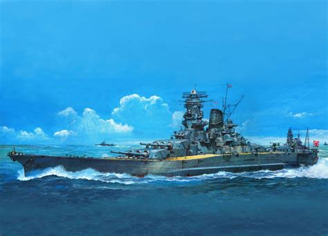 CV-16 : Photo Yamato Class Battleship, Navy Art, Imperial Japanese Navy, Naval Force, Military ...