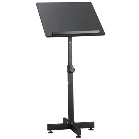 Yaheetech Height Adjustable Lectern Stand Portable Presentation Podium Church Lecture Stand ...