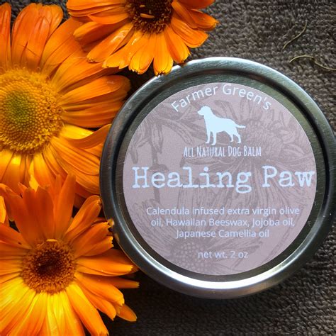 Dog Paw Balm Healing Paw All Natural Calendula Farmer | Etsy