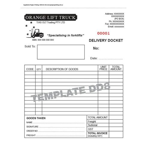 Delivery Dockets Books - Custom Printed - Docket Book Printers