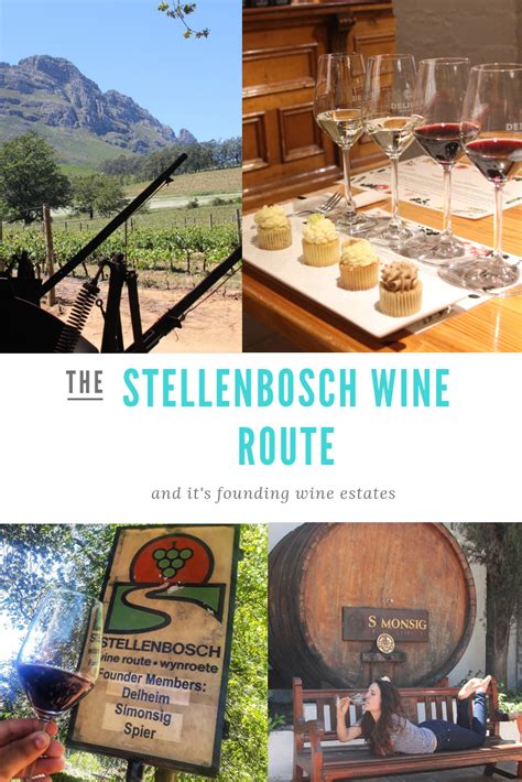 The Stellenbosch Wine Route and it's Founding Wine Estates. | Stellenbosch, Wine travel, Route