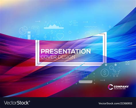 Business layout template presentation cover Vector Image