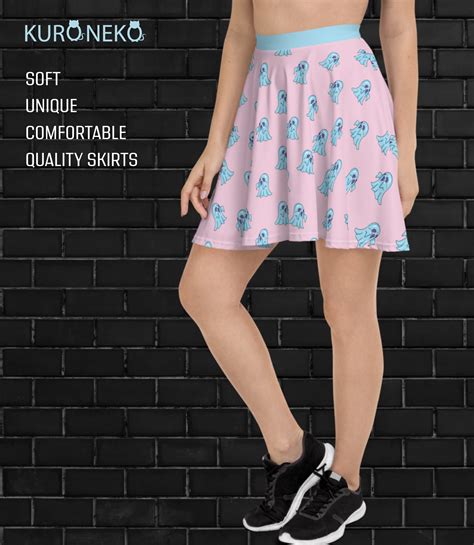 Pastel Ghosts Skirt Pastel Goth Skirt Kawaii Goth Skirt | Etsy