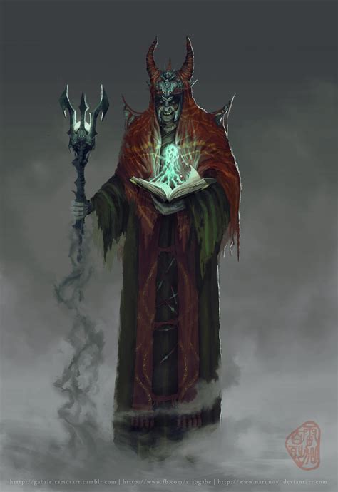 Warlock/Necromancer Character Concept by GabeRamos on DeviantArt