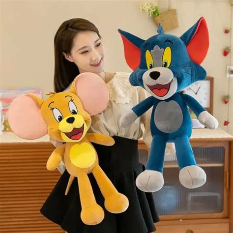1PC 45CM TOM And Jerry Plush Toy Cartoon Movie Cat Nibbles Mouse Plushies $32.49 - PicClick